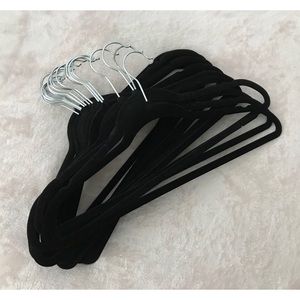 Garment clothes hangers, 30 BLACK